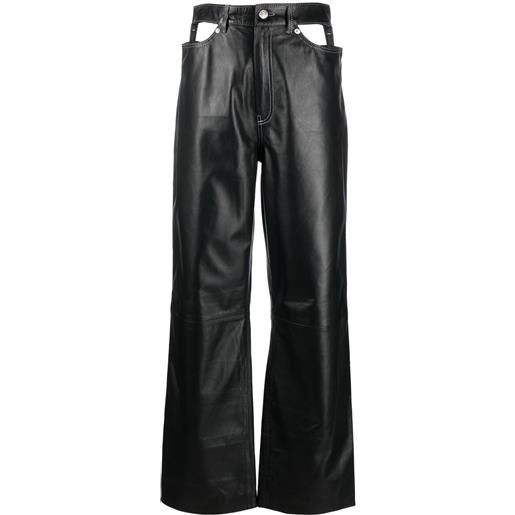 Manokhi pantaloni con cut-out - nero