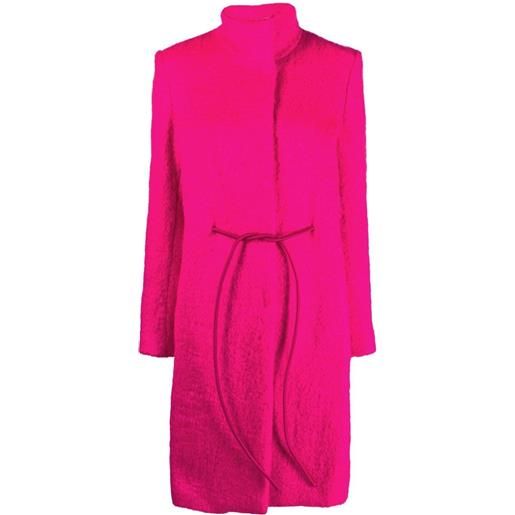 Genny cappotto con cintura - rosa