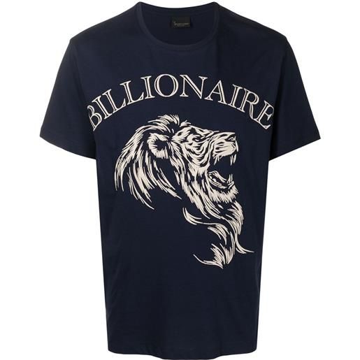 Billionaire t-shirt con stampa - blu