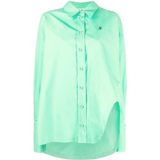 The Attico camicia asimmetrica - verde