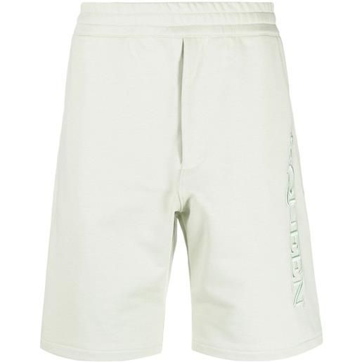 Alexander McQueen bermuda con ricamo - verde