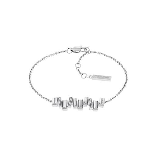 Calvin Klein braccialetto a catena da donna collezione luster di acciaio inossidabile - 35000240
