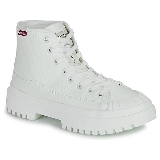 Levi's patton s, sneaker donna, bianco brillante, 38 eu