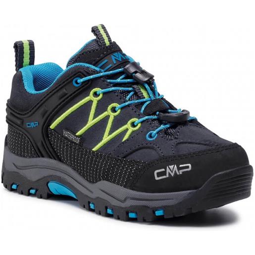 Cmp kids rigel low trekking shoes wp antracite/yellow fluo