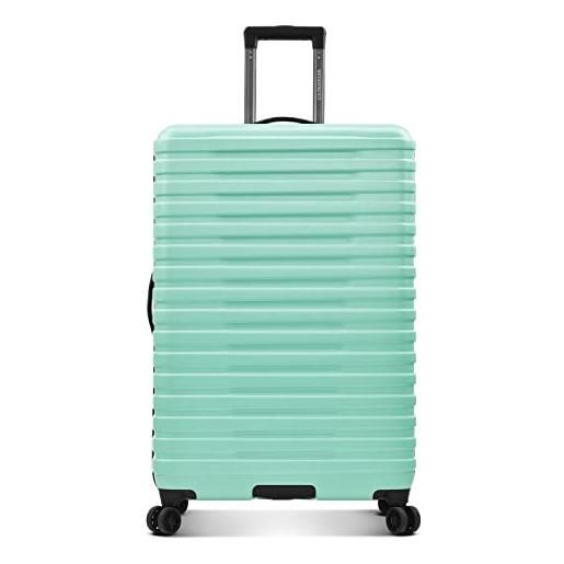 U.S. Traveler viaggiatore degli stati uniti hardside 8 ruote spinner bagagli con manico in alluminio, menta (verde) - us09181m30