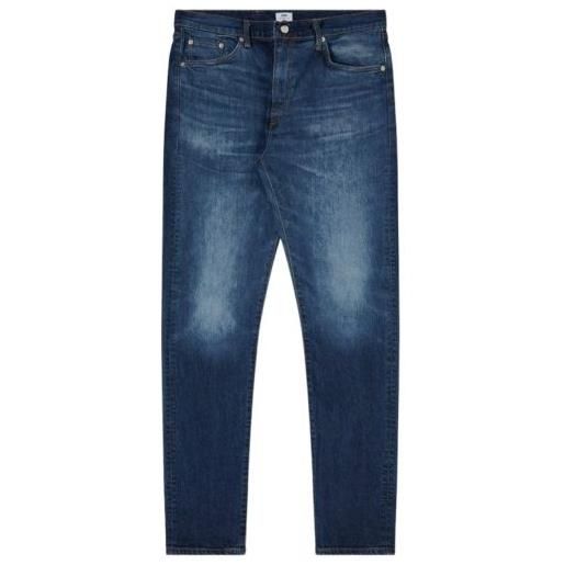 EDWIN pantaloni slim tapered uomo blue/mid dark used