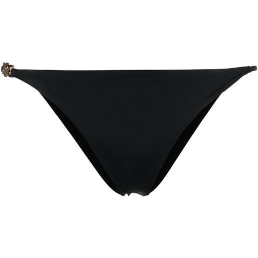 Versace slip bikini con dettaglio greca - nero