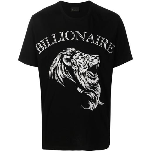 Billionaire t-shirt con stampa grafica - nero
