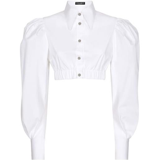 Dolce & Gabbana camicia con maniche a palloncino - bianco