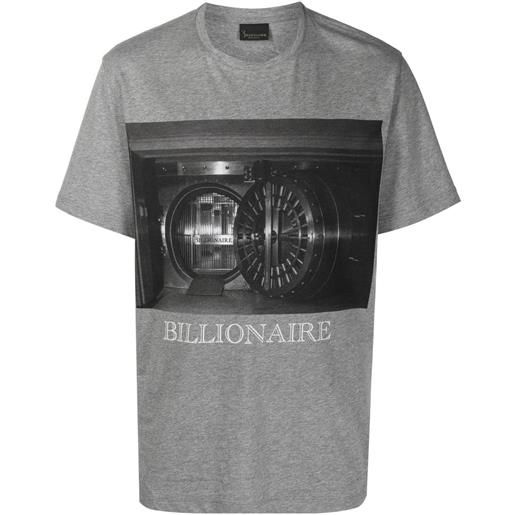 Billionaire t-shirt con stampa grafica - grigio
