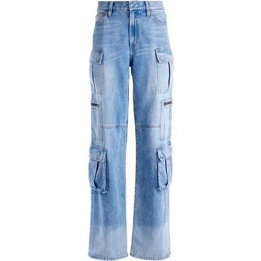 alice + olivia jeans cargo - blu