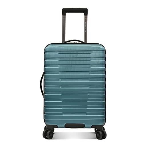 U.S. Traveler hardside - bagaglio a 8 ruote con sistema di maniglia in alluminio, foglia di t (blu) - us09181e22