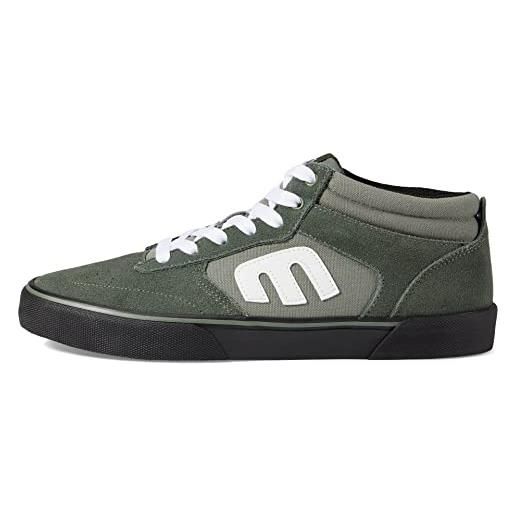 Etnies windrow vulc mid, scarpa da skate uomo, green/white/black, 47 eu