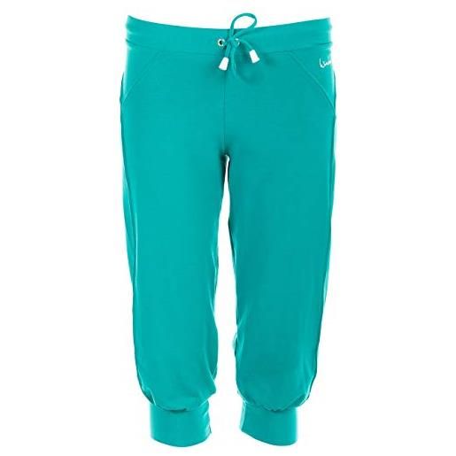 Winshape wbe5 - pantaloni sportivi capri 3/4 da donna, donna, wbe5-ocean-grün-xl, ocean/green, xl