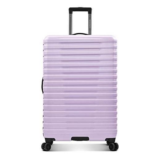 U.S. Traveler viaggiatore degli stati uniti hardside 8 ruote spinner bagagli con manico in alluminio, lavanda (blu) - us09181l30