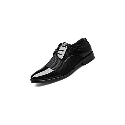 EndoraDore scarpe da uomo lace up brogues smart party pelle oxfords moda business shoe ufficio classico matrimonio scarpe formali