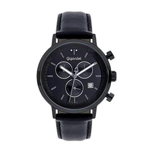 Gigandet classico orologio uomo cronografo analogico quartz nero g6-007