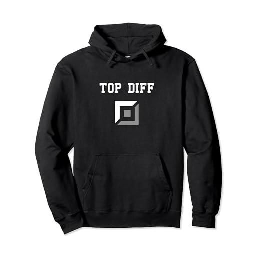 Gamer Gifts Funny Tees top difference top diff top lane diff gap felpa con cappuccio