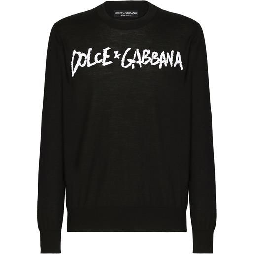 Dolce & Gabbana maglione con stampa - nero