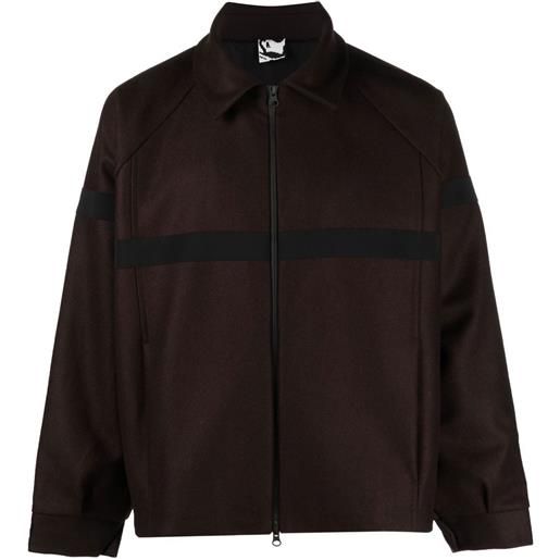GR10K giacca-camicia con zip x salomon - marrone