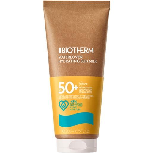 Biotherm corpo waterlover hydrating sun milk spf50+