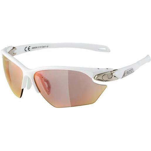 Alpina twist five hr s qvm+ mirrored photochromic sunglasses bianco quattro varioflex rainbow mirror fogstop hydrophobic/cat1-3
