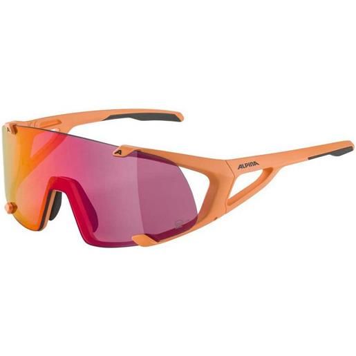 Alpina Snow hawkeye s q-lite sunglasses arancione pink mirror/cat 2