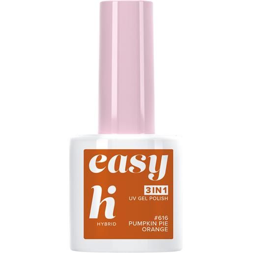 HI HYBRID easy 3in1 smalto semipermanente 5ml smalto effetto gel #616 pumpkin pie orange