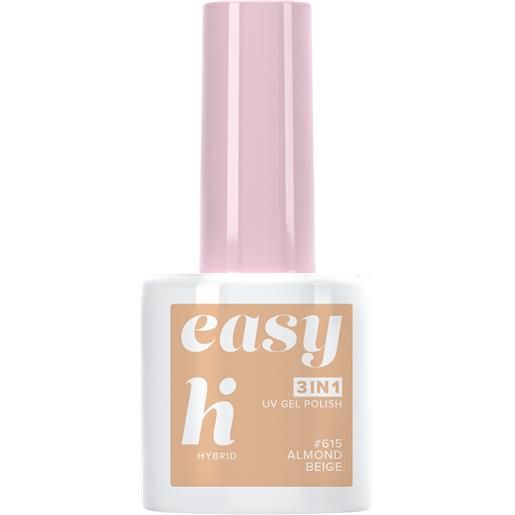 HI HYBRID easy 3in1 smalto semipermanente 5ml smalto effetto gel #615 almond beige