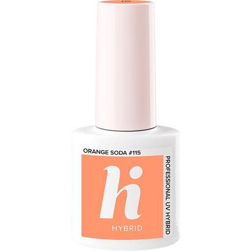 HI HYBRID pop smalto semipermanente 5ml smalto effetto gel #115 orange soda