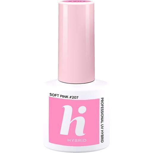 HI HYBRID unicorn smalto semipermanente 5ml smalto effetto gel #207 soft pink