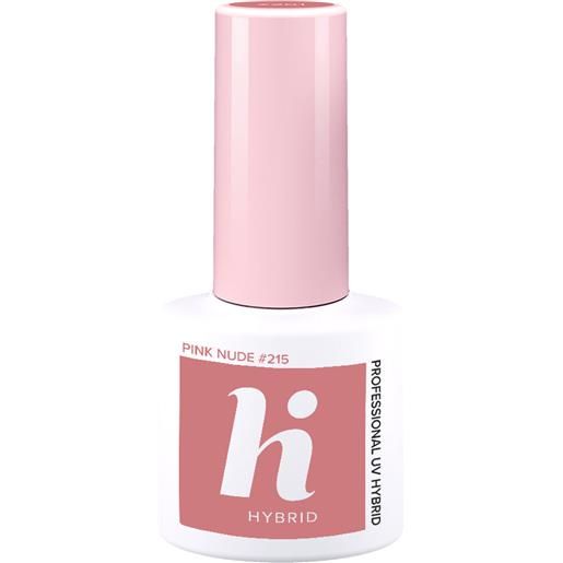 HI HYBRID choco&latte smalto semipermanente 5ml smalto effetto gel #215 pink nude