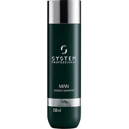 SYSTEM PROFESSIONAL man energy shampoo per capelli forti 250ml