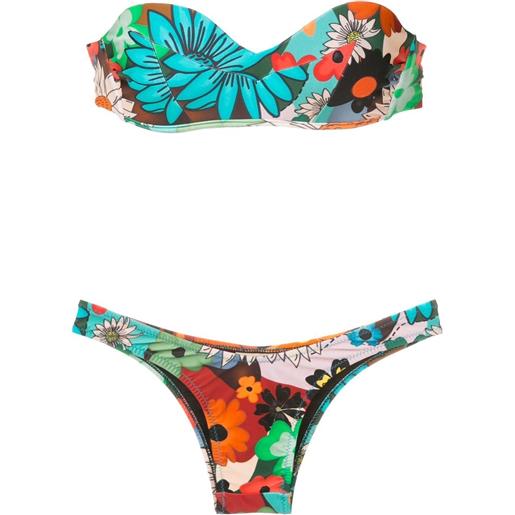 Amir Slama set bikini a fiori - multicolore