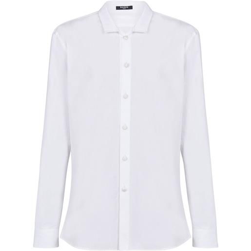 Balmain camicia aderente - bianco