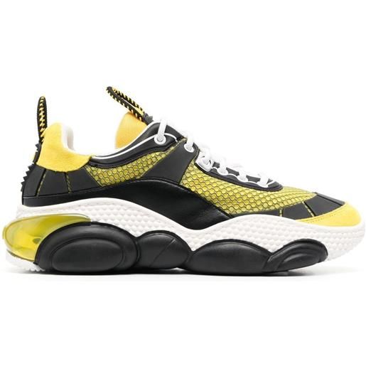 Moschino sneakers con design a strati - giallo