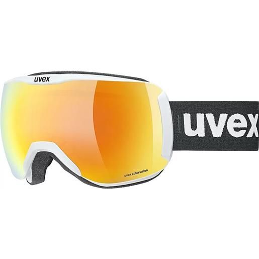 Uvex - maschera downhill 2100 cv white/orange