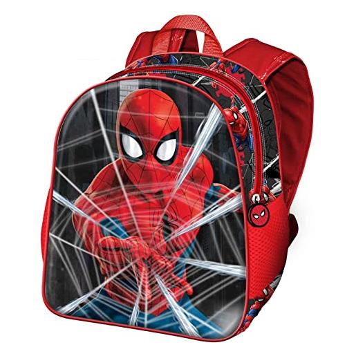 Marvel spiderman network-zaino basic, nero, 31 x 39 cm, capacità 18.2 l