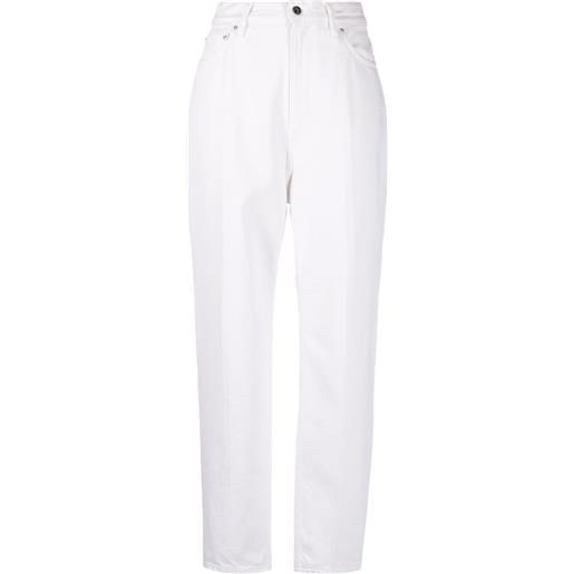 TOTEME jeans affusolati a vita alta - bianco