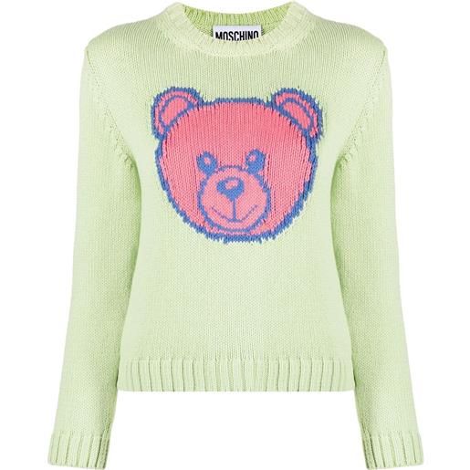 Moschino maglione teddy bear - verde