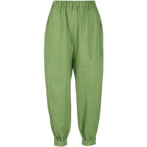 Clube Bossa pantaloni crop sam - verde