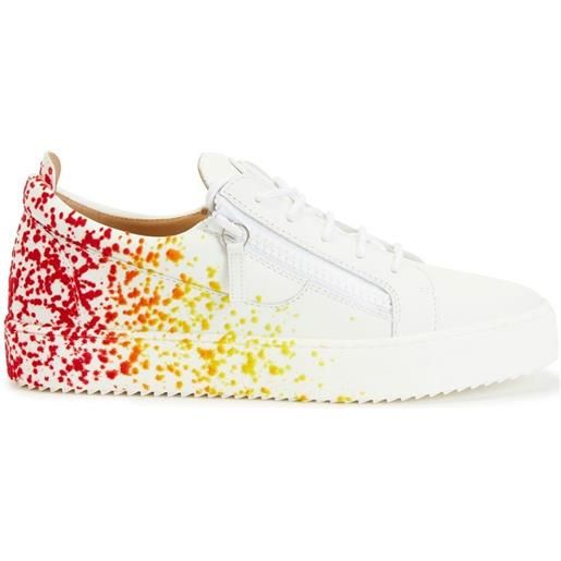 Giuseppe Zanotti sneakers con effetto vernice - bianco