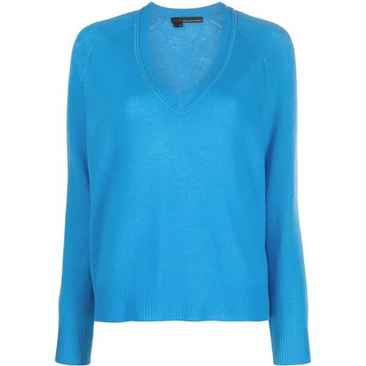 360Cashmere maglione con scollo a v - blu