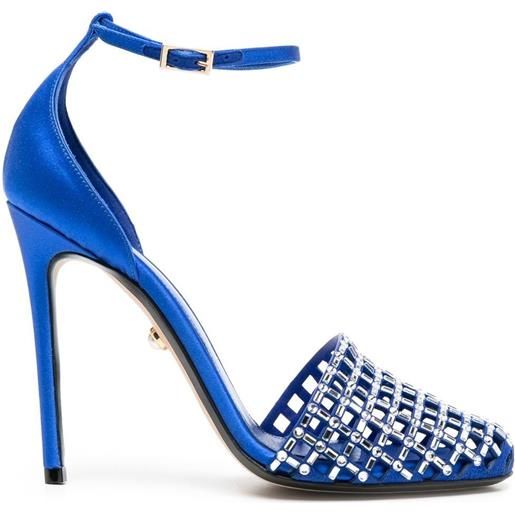 Alevì sandali molly con cristalli 110mm - blu