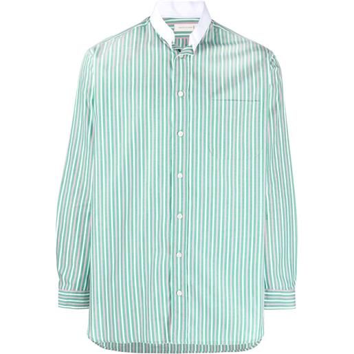 Mackintosh camicia a righe - verde