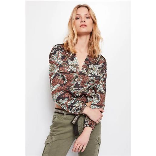 Gaudi Jeans blusa con stampa camouflage