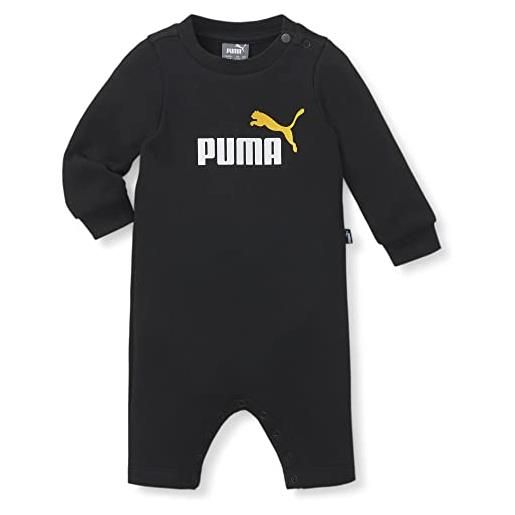 PUMA tuta neonato minicats, jog unisex-bambini e ragazzi, black, 80