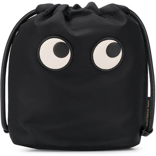 Anya Hindmarch borsa tote eyes con coulisse - nero