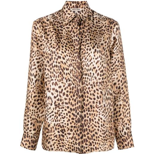 Roberto Cavalli camicia leopardata - toni neutri