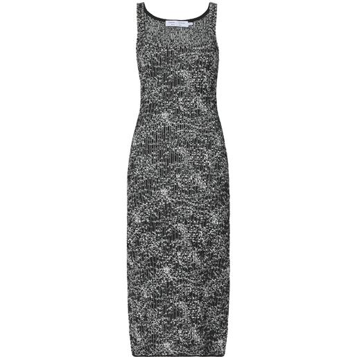 Proenza Schouler White Label sleevless speckle-knit dress - nero